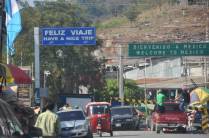 Fronteira da Guatemala com o México, chegando à América do Norte! (em La Mesilla)